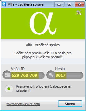 Alfa - vzdálená pomoc