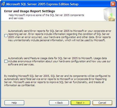 instalace SQL Server krok 8